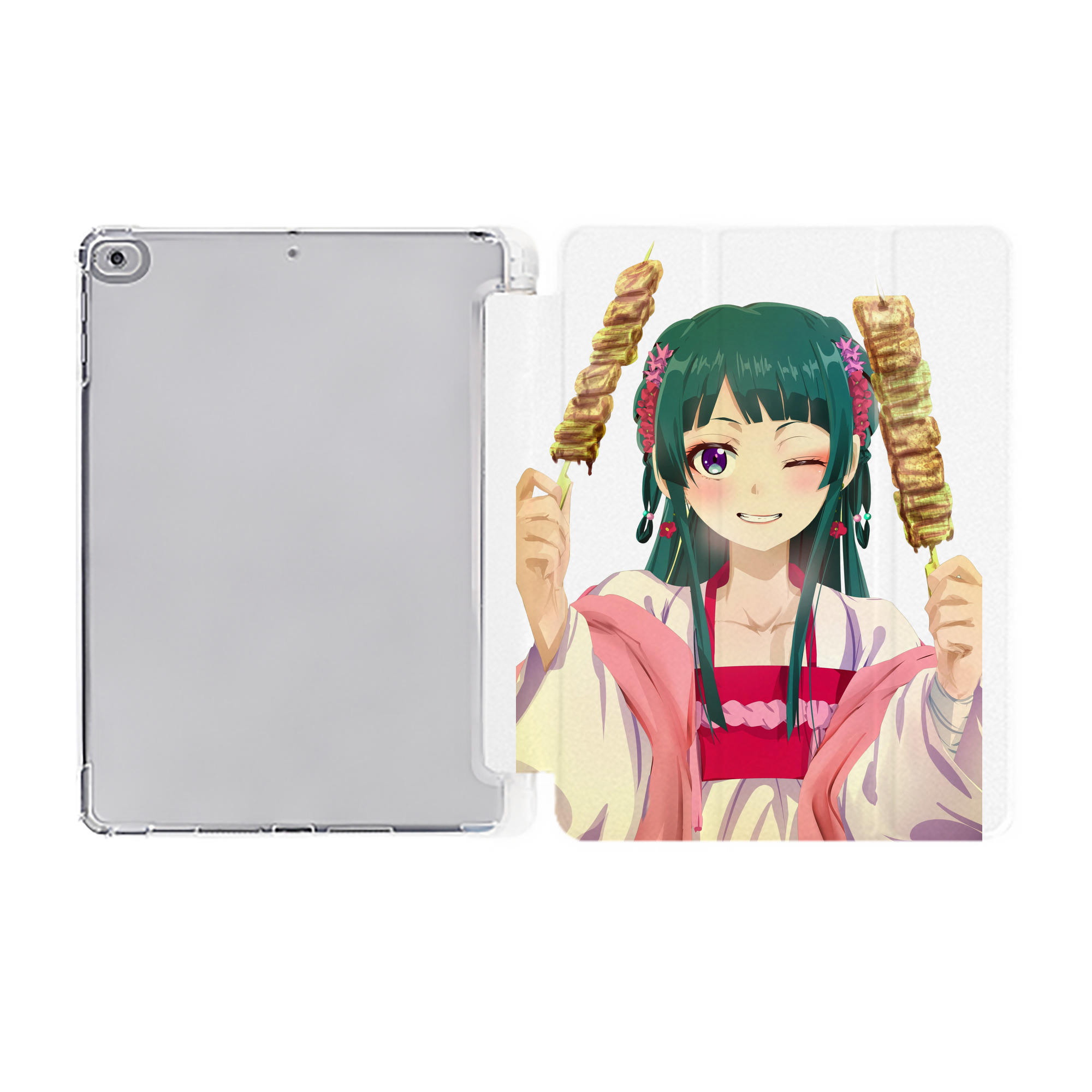 （画像用） 薬屋のひとりごと The Apothecary Diaries IPad ケース ペン収納付き 三つ折りスタンド PUレザー×シリコン 対応機種9.5/10.5/10.9インチ